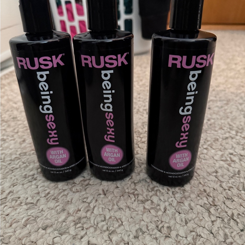 3 RUSK Being Sexy Argan Oil Hair CONDITIONER - Black